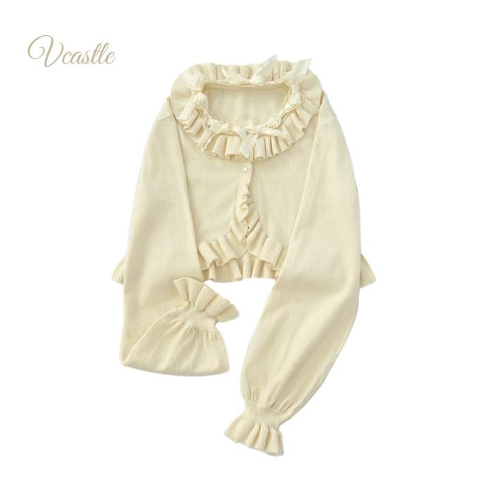 V-castle Gemstone Sugar Lolita Long Sleeve Cardigan 4 Colors