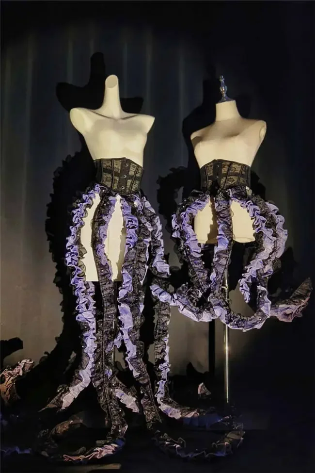 Cthulhu Tentacle Shape Adjustable Petticoat and OP Dress