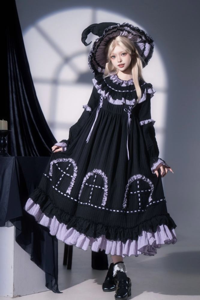 Witch Lilith Halloween Gothic Lolita One Piece Dress