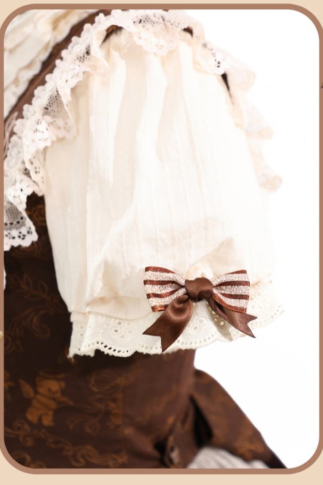Alice Girl Bear Symphony Retro Prints Lolita JSK and OP