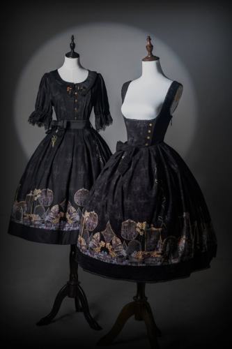 Window of Shadow Prints Gothic Lolita OP and JSK