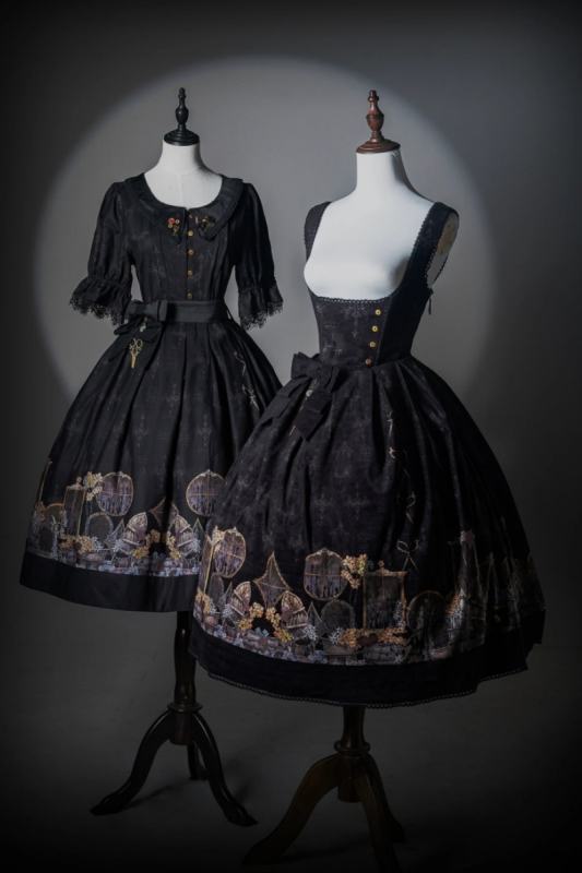 Window of Shadow Prints Gothic Lolita OP and JSK