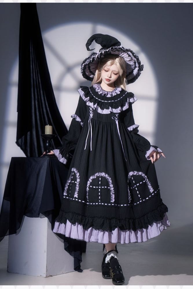 Witch Lilith Halloween Gothic Lolita One Piece Dress