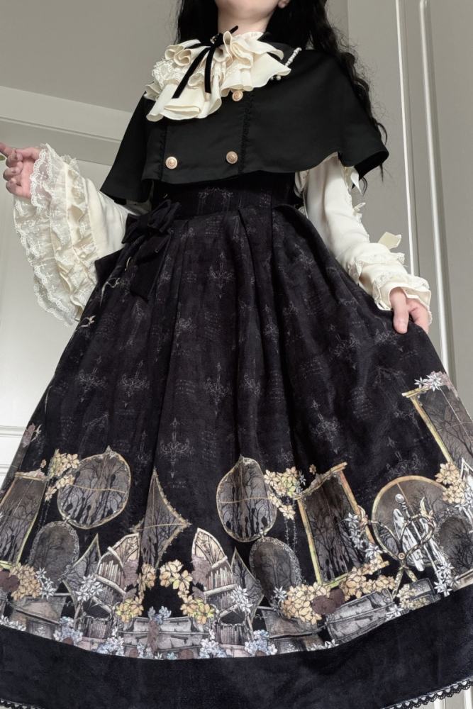 Window of Shadow Prints Gothic Lolita OP and JSK