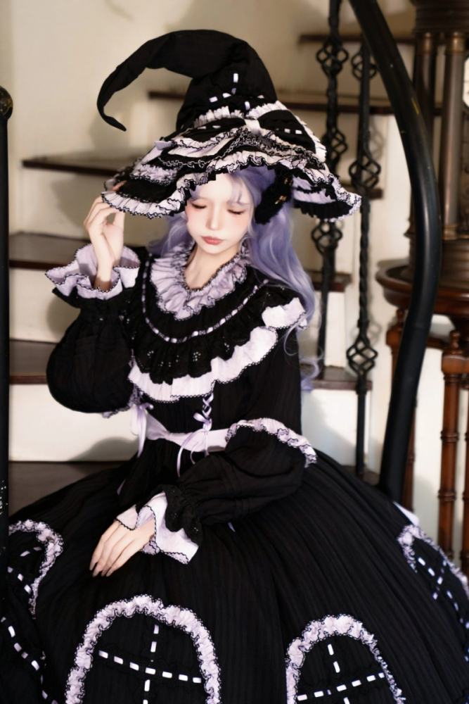 Witch Lilith Halloween Gothic Lolita One Piece Dress