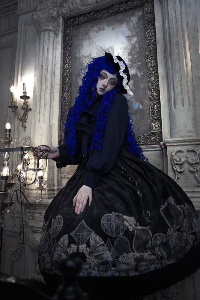 Window of Shadow Prints Gothic Lolita OP and JSK