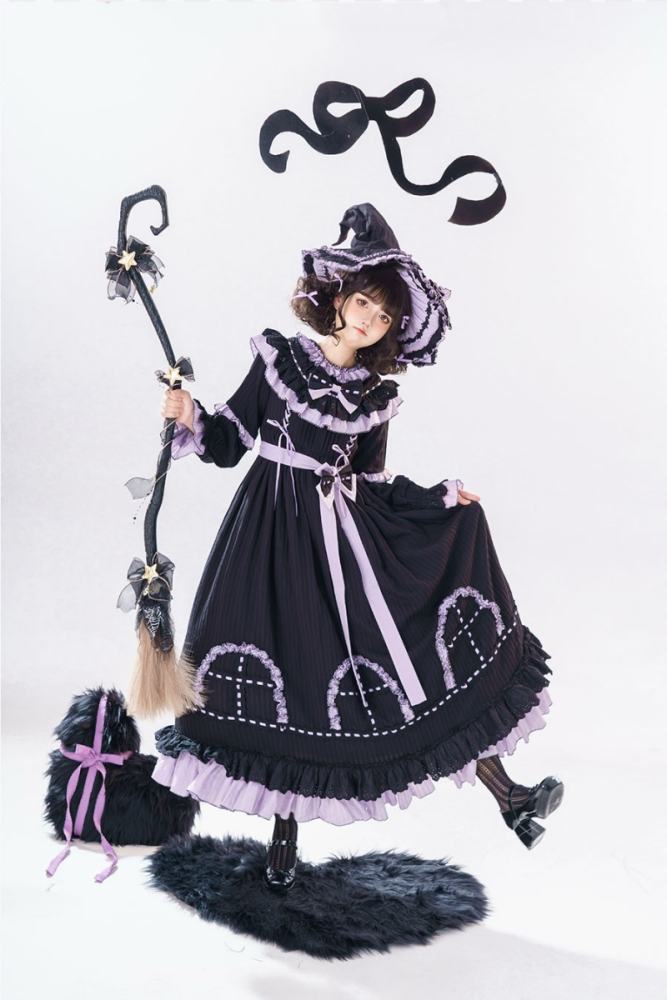 Witch Lilith Halloween Gothic Lolita One Piece Dress