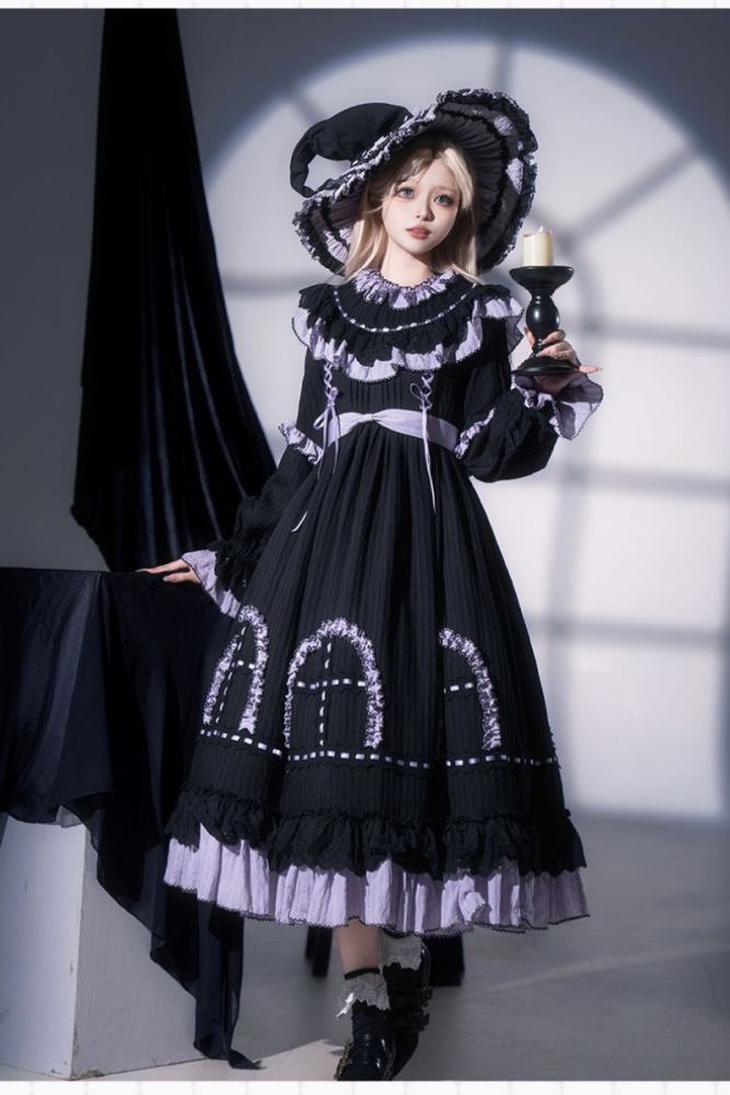 Witch Lilith Halloween Gothic Lolita One Piece Dress