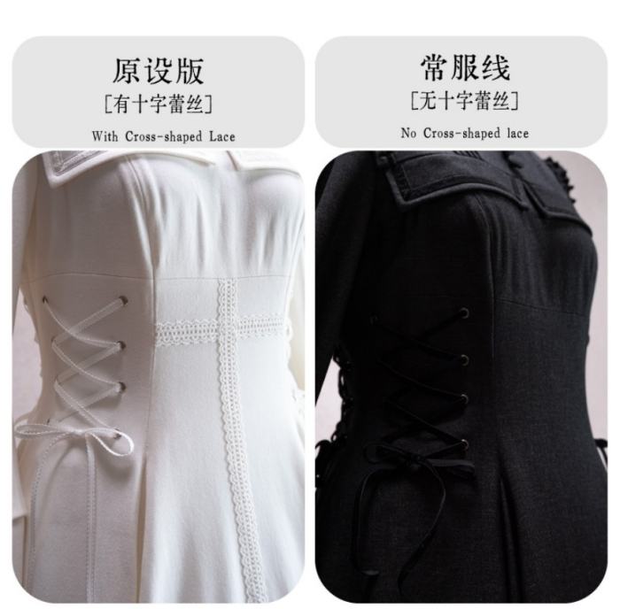 Grey Murmur Raven Messenger Gothic Plus Size Lolita OP 4 Colors