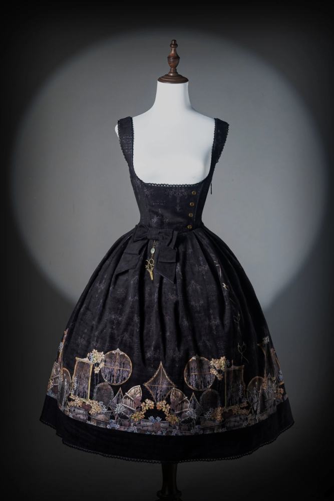 Window of Shadow Prints Gothic Lolita OP and JSK