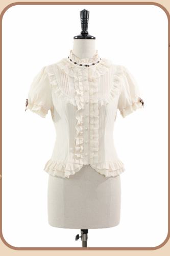 Alice Girl Bear Symphony Retro Lolita Blouse and Extended Sleeves
