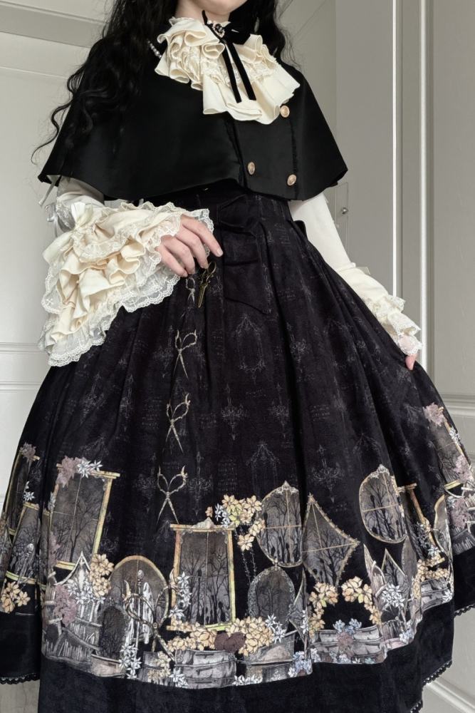 Window of Shadow Prints Gothic Lolita OP and JSK