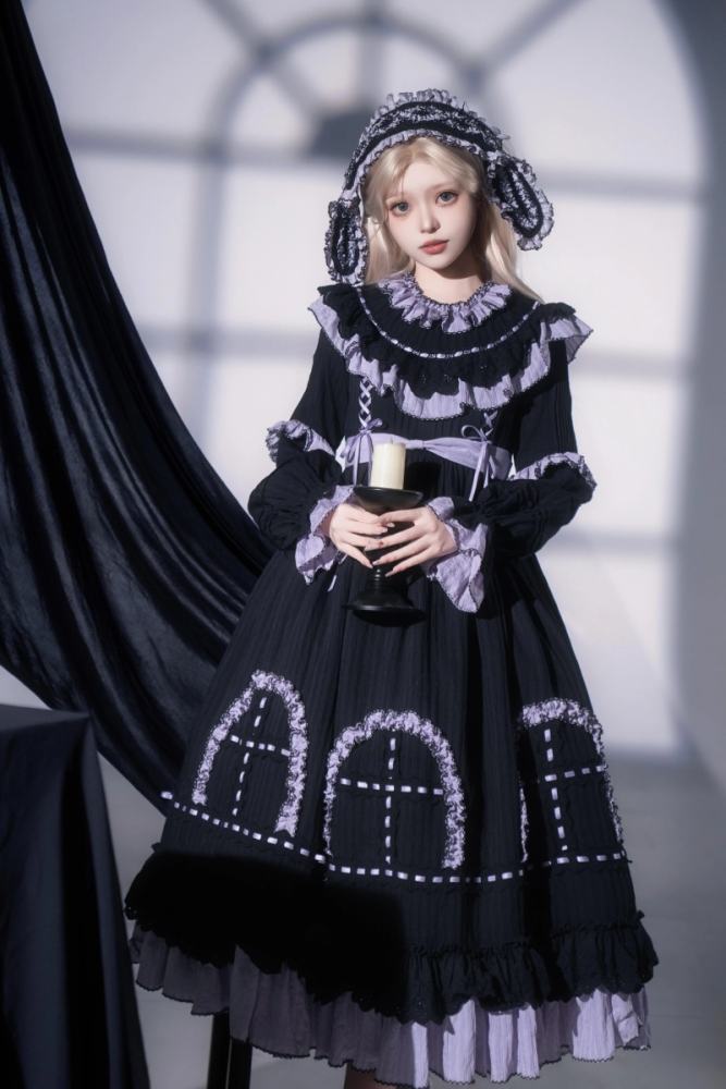 Witch Lilith Halloween Gothic Lolita One Piece Dress