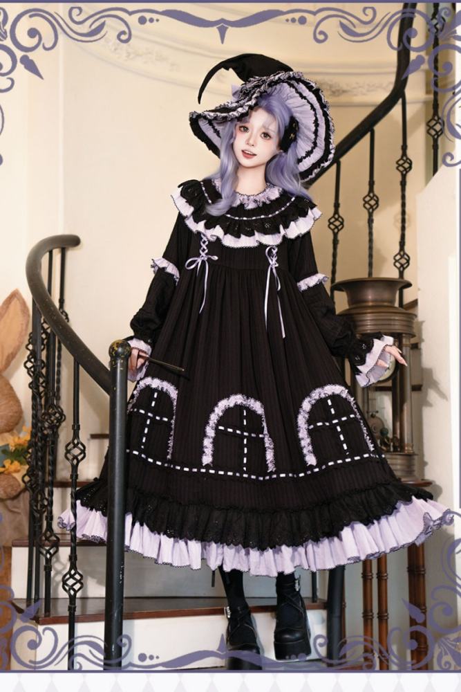 Witch Lilith Halloween Gothic Lolita One Piece Dress