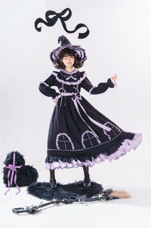 Witch Lilith Halloween Gothic Lolita One Piece Dress