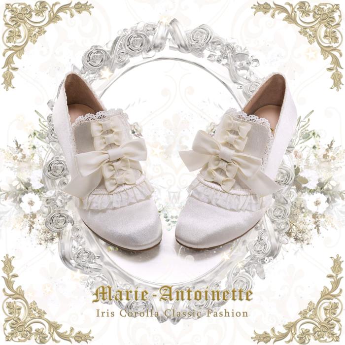 Iris Corolla Bows Hime Lolita High-heeled Shoes