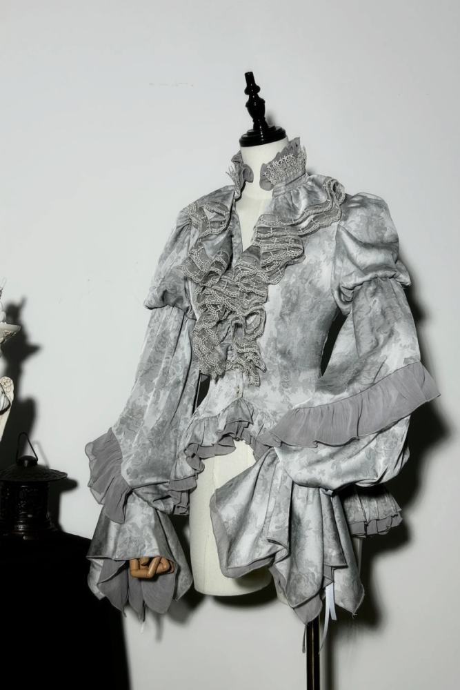ZJ Story The Genesis and The Last Century Ouji Lolita Blouse Vest SK and Long Trousers