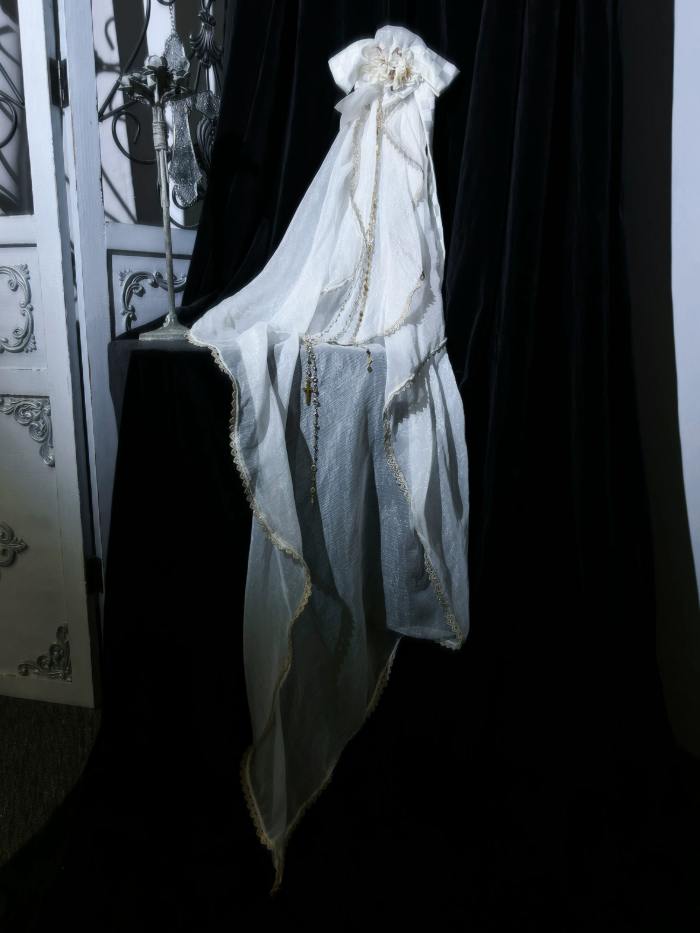 ZJ Story The Genesis and The Last Century Ouji Lolita Hat Necklace Brooch and Head Veil