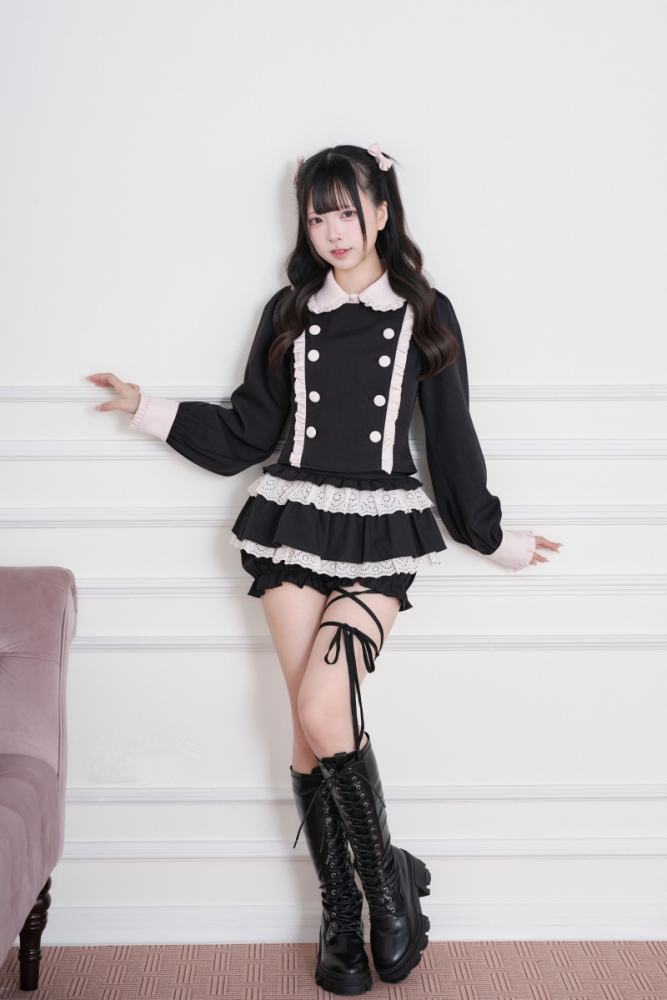 NoGenki Subculture Frills Jirai Kei Top and Skirt