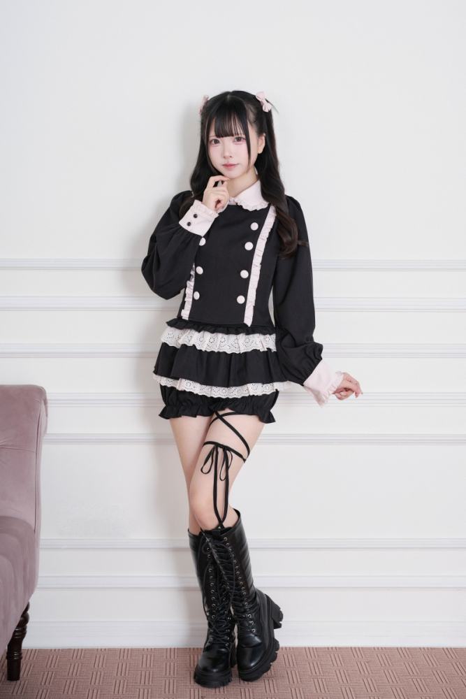 NoGenki Subculture Frills Jirai Kei Top and Skirt