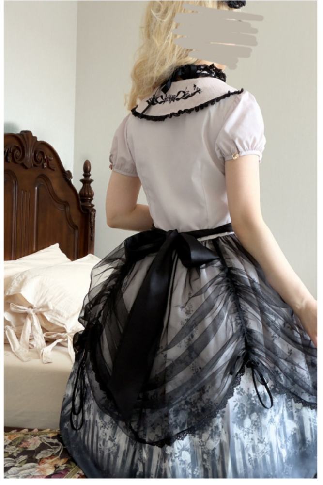Rabbits Collection Decaying Garden Gothic Lolita One Piece Dress
