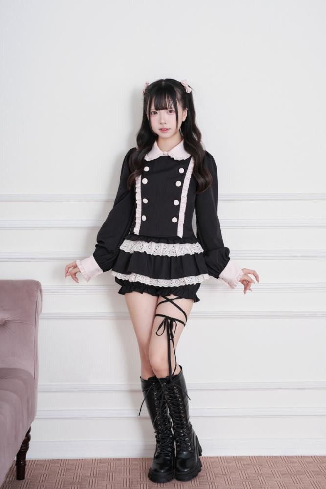 NoGenki Subculture Frills Jirai Kei Top and Skirt