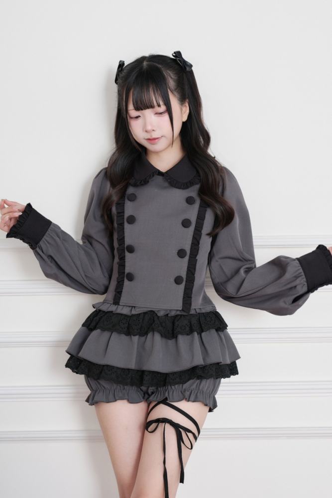 NoGenki Subculture Frills Jirai Kei Top and Skirt