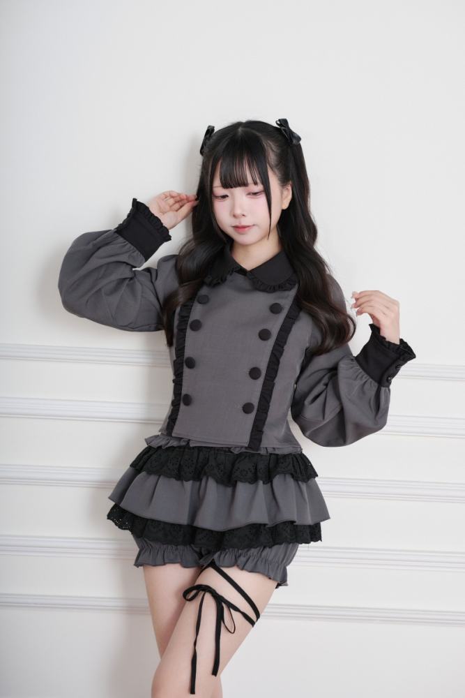 NoGenki Subculture Frills Jirai Kei Top and Skirt