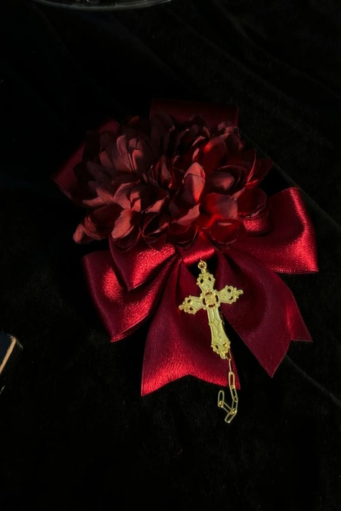 ZJ Story The Genesis and The Last Century Ouji Lolita Hat Necklace Brooch and Head Veil