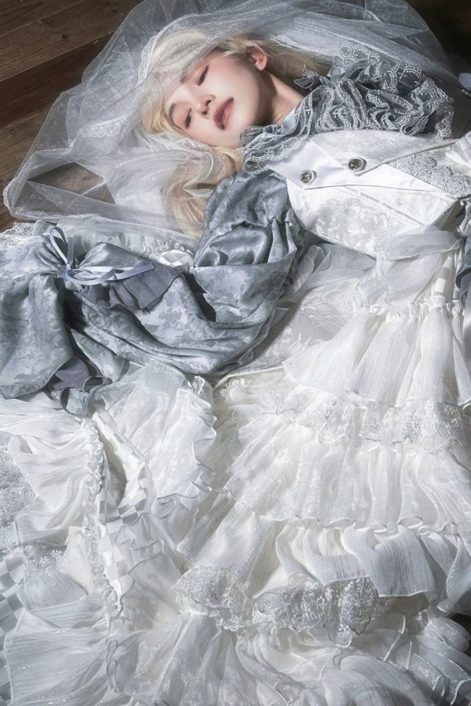 ZJ Story The Genesis and The Last Century Ouji Lolita Blouse Vest SK and Long Trousers
