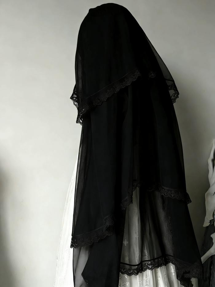 ZJ Story The Genesis and The Last Century Ouji Lolita Hat Necklace Brooch and Head Veil