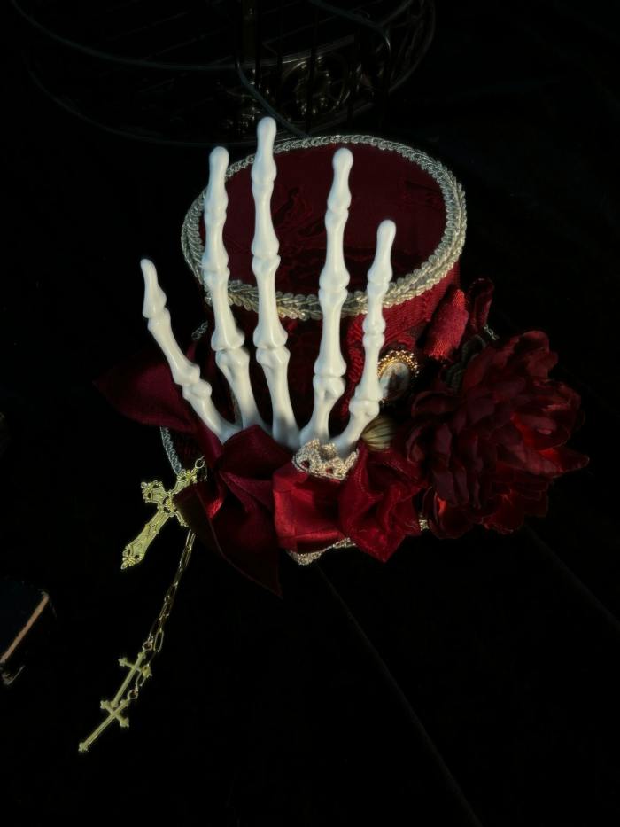 ZJ Story The Genesis and The Last Century Ouji Lolita Hat Necklace Brooch and Head Veil