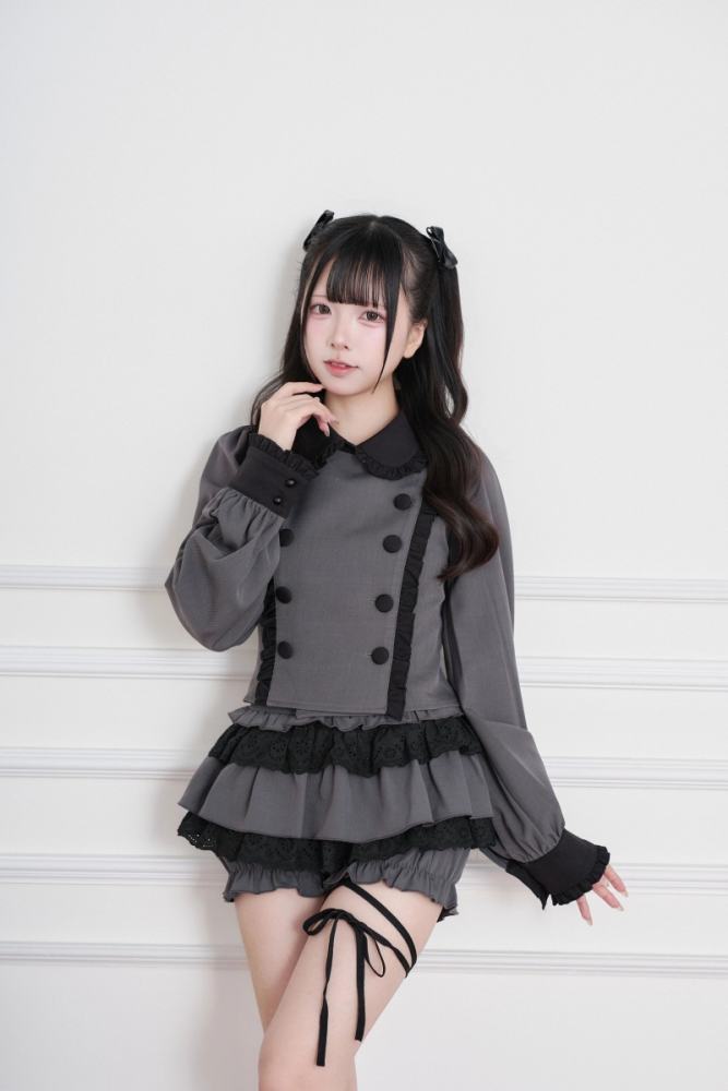 NoGenki Subculture Frills Jirai Kei Top and Skirt