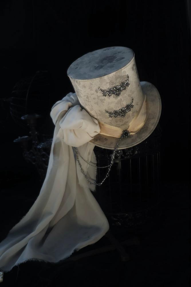 ZJ Story The Genesis and The Last Century Ouji Lolita Hat Necklace Brooch and Head Veil