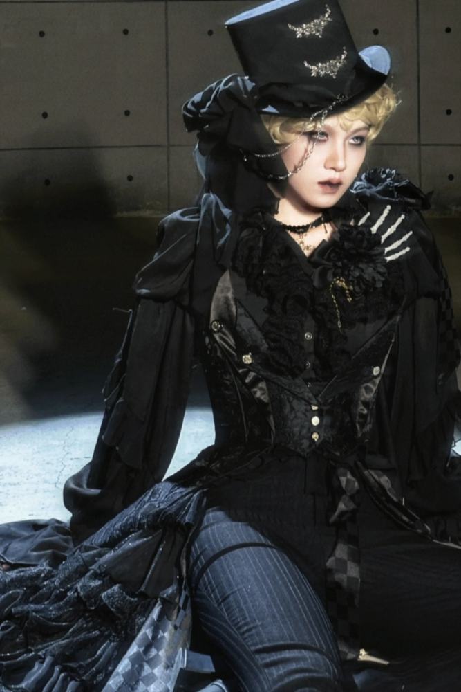 ZJ Story The Genesis and The Last Century Ouji Lolita Hat Necklace Brooch and Head Veil