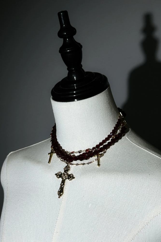 ZJ Story The Genesis and The Last Century Ouji Lolita Hat Necklace Brooch and Head Veil