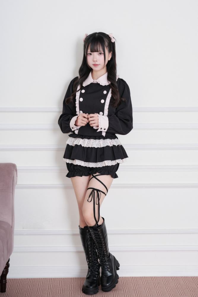 NoGenki Subculture Frills Jirai Kei Top and Skirt