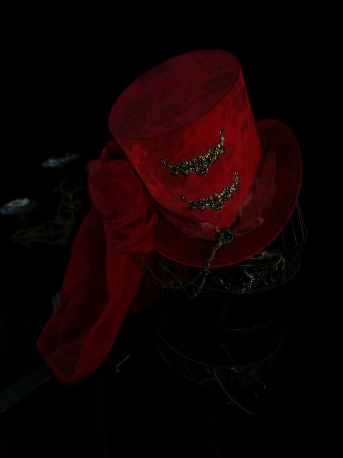 ZJ Story The Genesis and The Last Century Ouji Lolita Hat Necklace Brooch and Head Veil