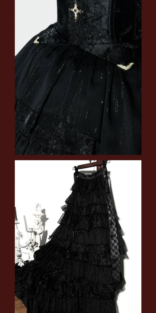 ZJ Story The Genesis and The Last Century Ouji Lolita Blouse Vest SK and Long Trousers