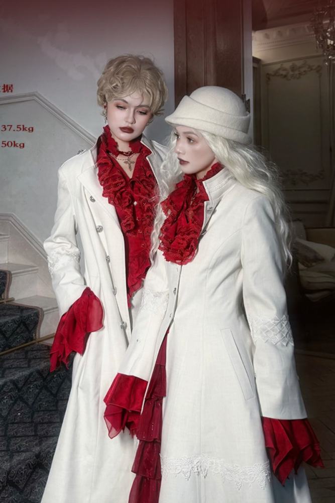 ZJ Story The Genesis and The Last Century Ouji Lolita Blouse Vest SK and Long Trousers