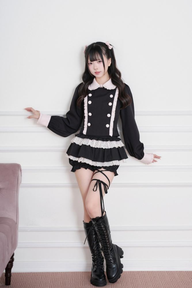 NoGenki Subculture Frills Jirai Kei Top and Skirt