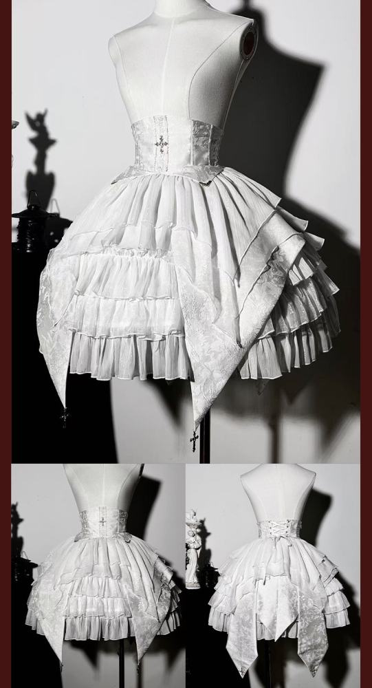 ZJ Story The Genesis and The Last Century Ouji Lolita Blouse Vest SK and Long Trousers