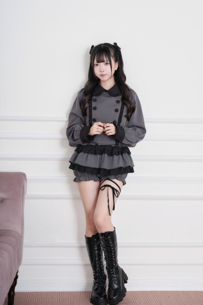 NoGenki Subculture Frills Jirai Kei Top and Skirt