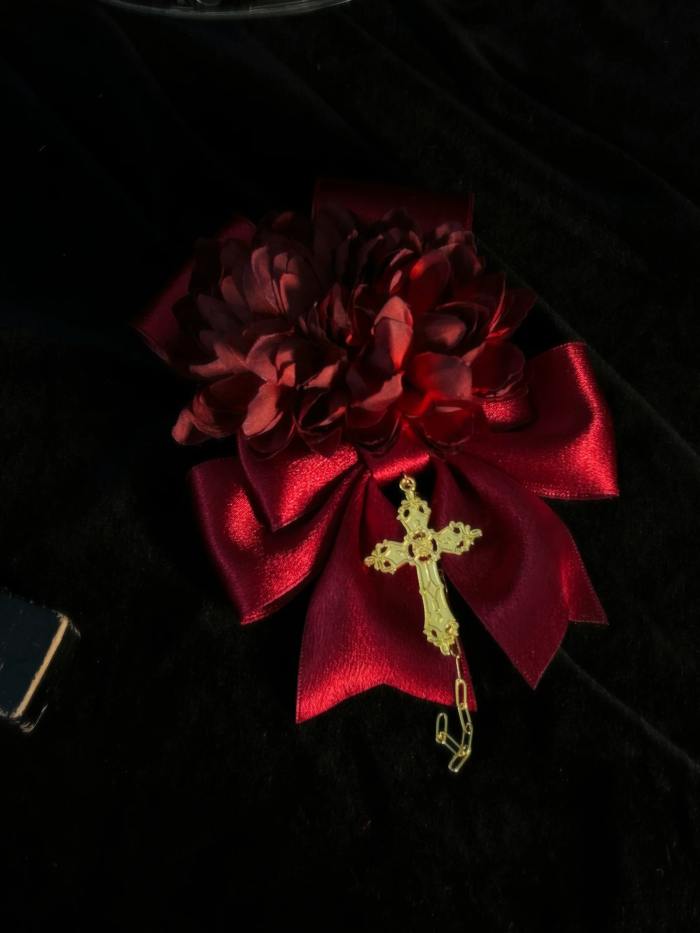 ZJ Story The Genesis and The Last Century Ouji Lolita Hat Necklace Brooch and Head Veil
