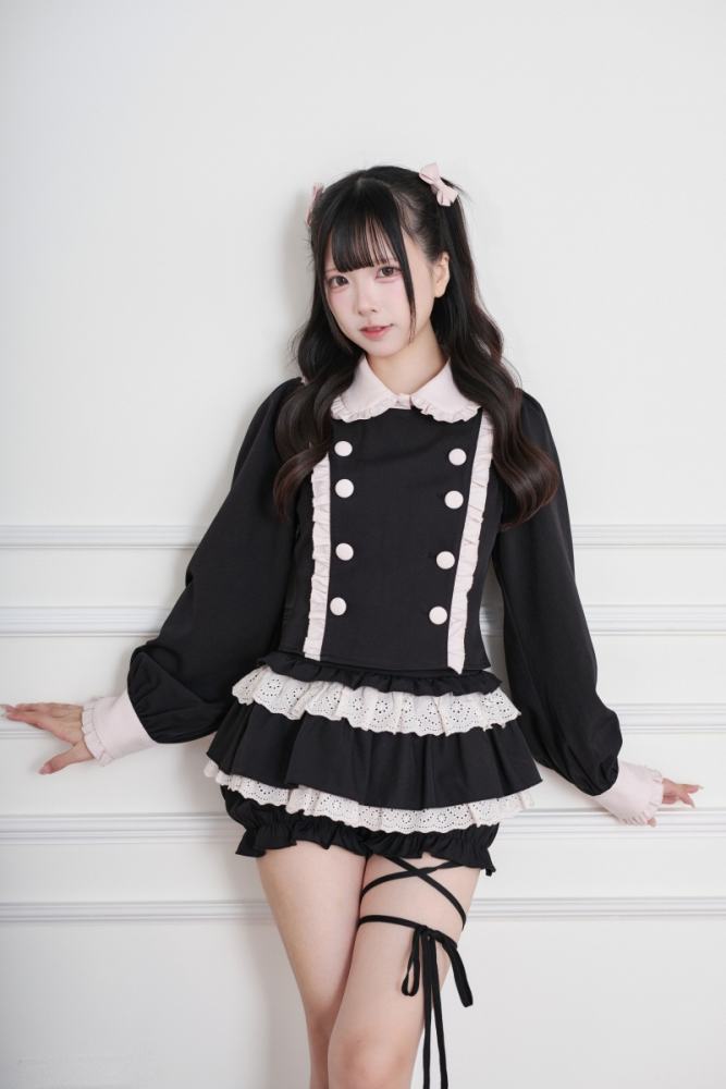 NoGenki Subculture Frills Jirai Kei Top and Skirt