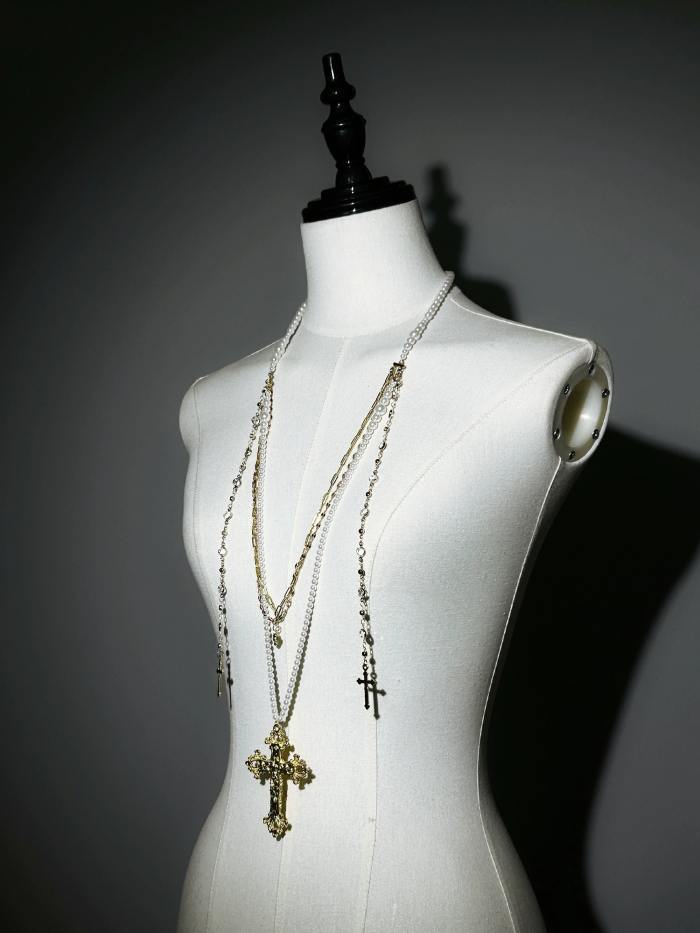 ZJ Story The Genesis and The Last Century Ouji Lolita Hat Necklace Brooch and Head Veil