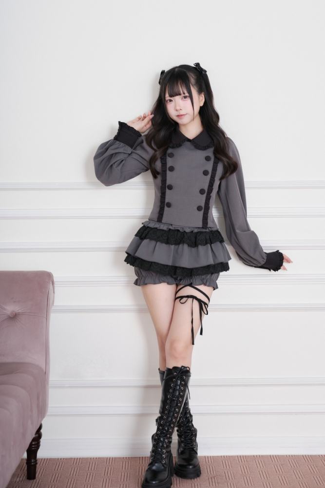 NoGenki Subculture Frills Jirai Kei Top and Skirt