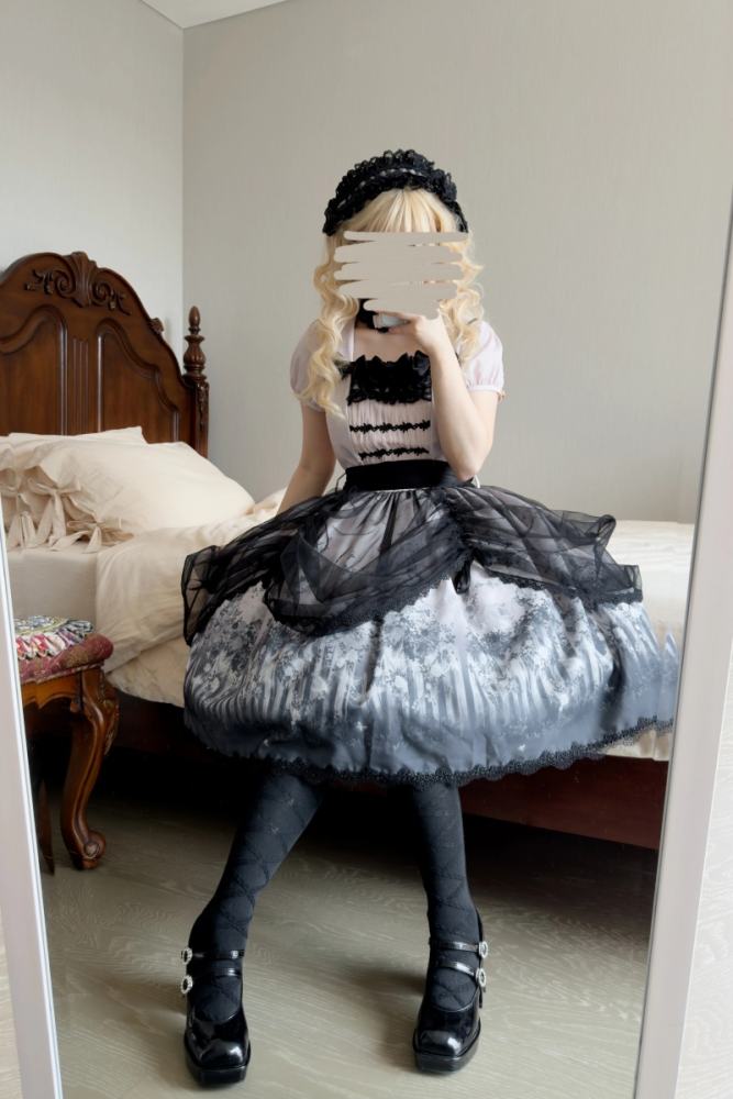 Rabbits Collection Decaying Garden Gothic Lolita One Piece Dress