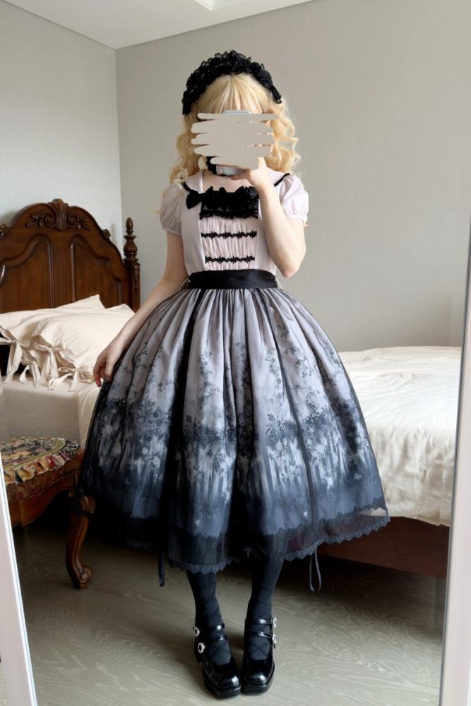 Rabbits Collection Decaying Garden Gothic Lolita One Piece Dress