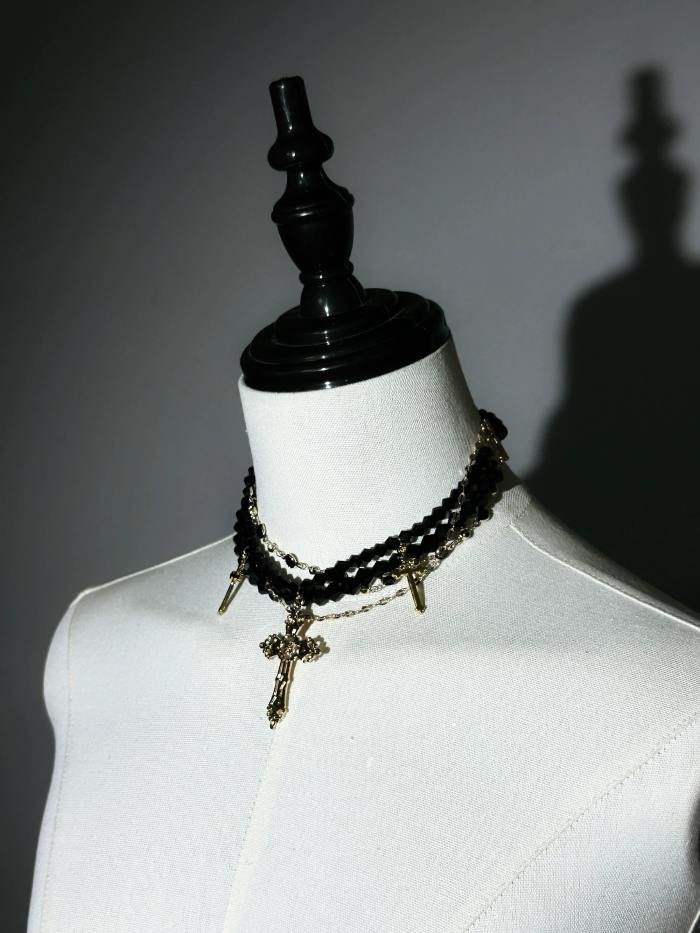 ZJ Story The Genesis and The Last Century Ouji Lolita Hat Necklace Brooch and Head Veil